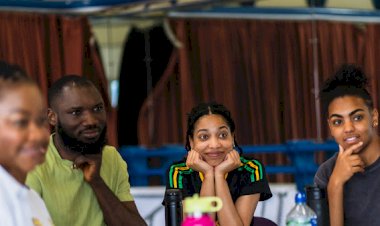 Author applauds cast as rehearsals for Anna Hibiscus’ Song national tour commence