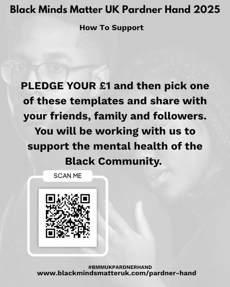 Black Minds Matter UK launches Pardner Hand Initiative to secure Black mental health for generations to come